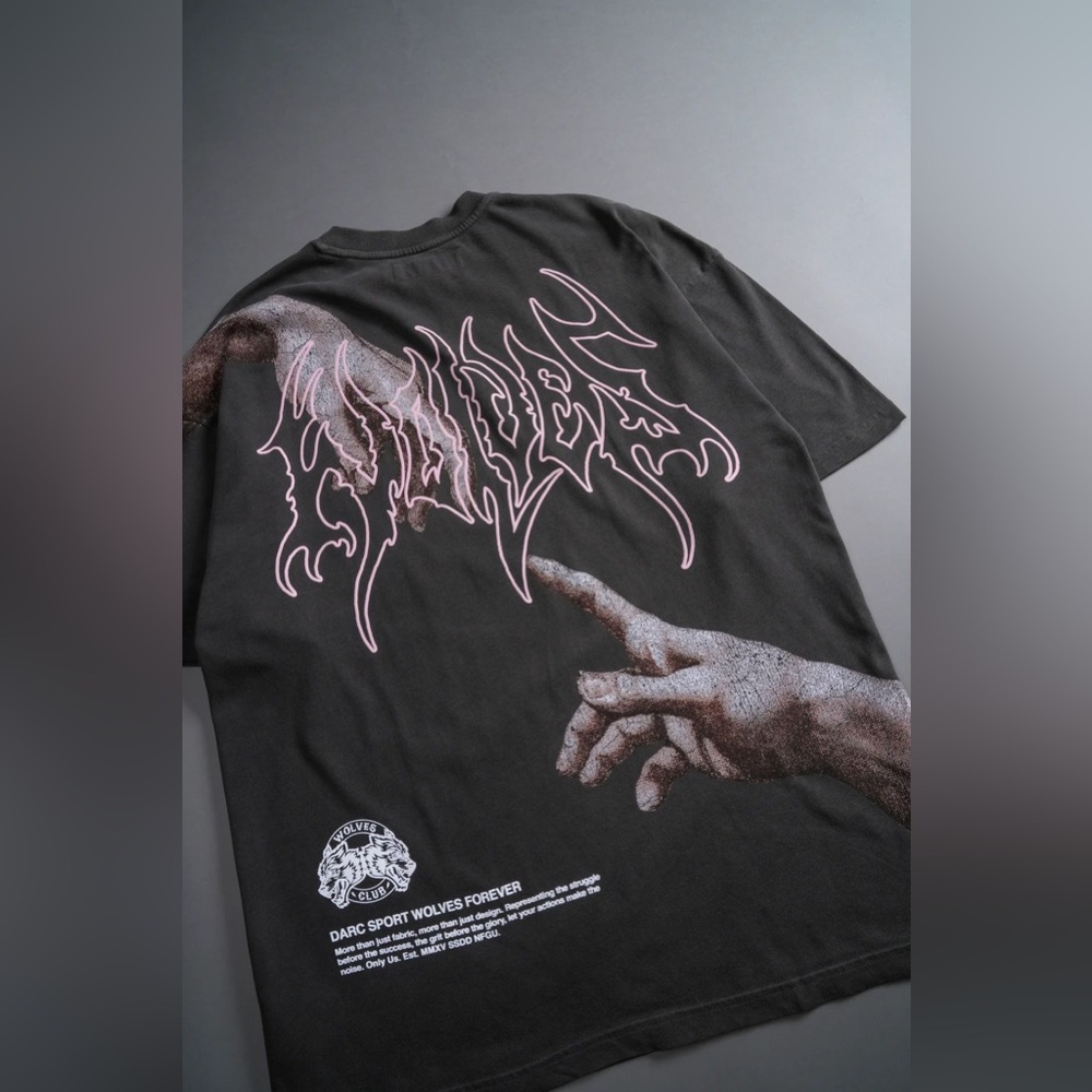(1 OF 500) CREATOR V2 "PREMIUM" OVERSIZED TEE IN WOLF GRAY/LIGHT MAUVE -Soldout